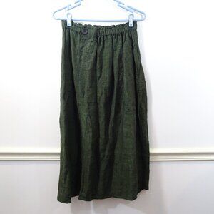 Flax Green Pencil Skirt